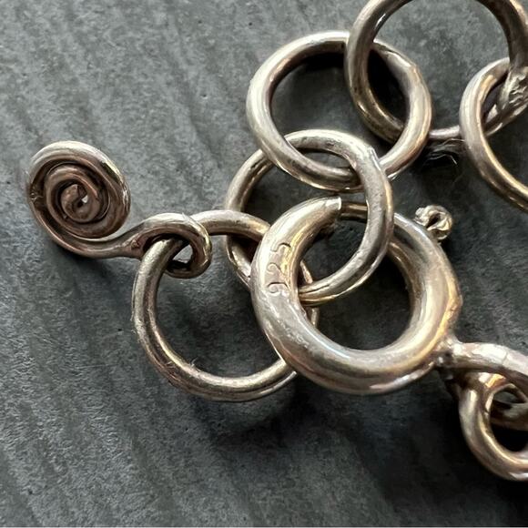925 Sterling Silver Chainlink Necklace - Picture 6 of 7
